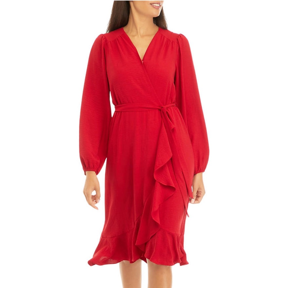 Ruffle Red Dress